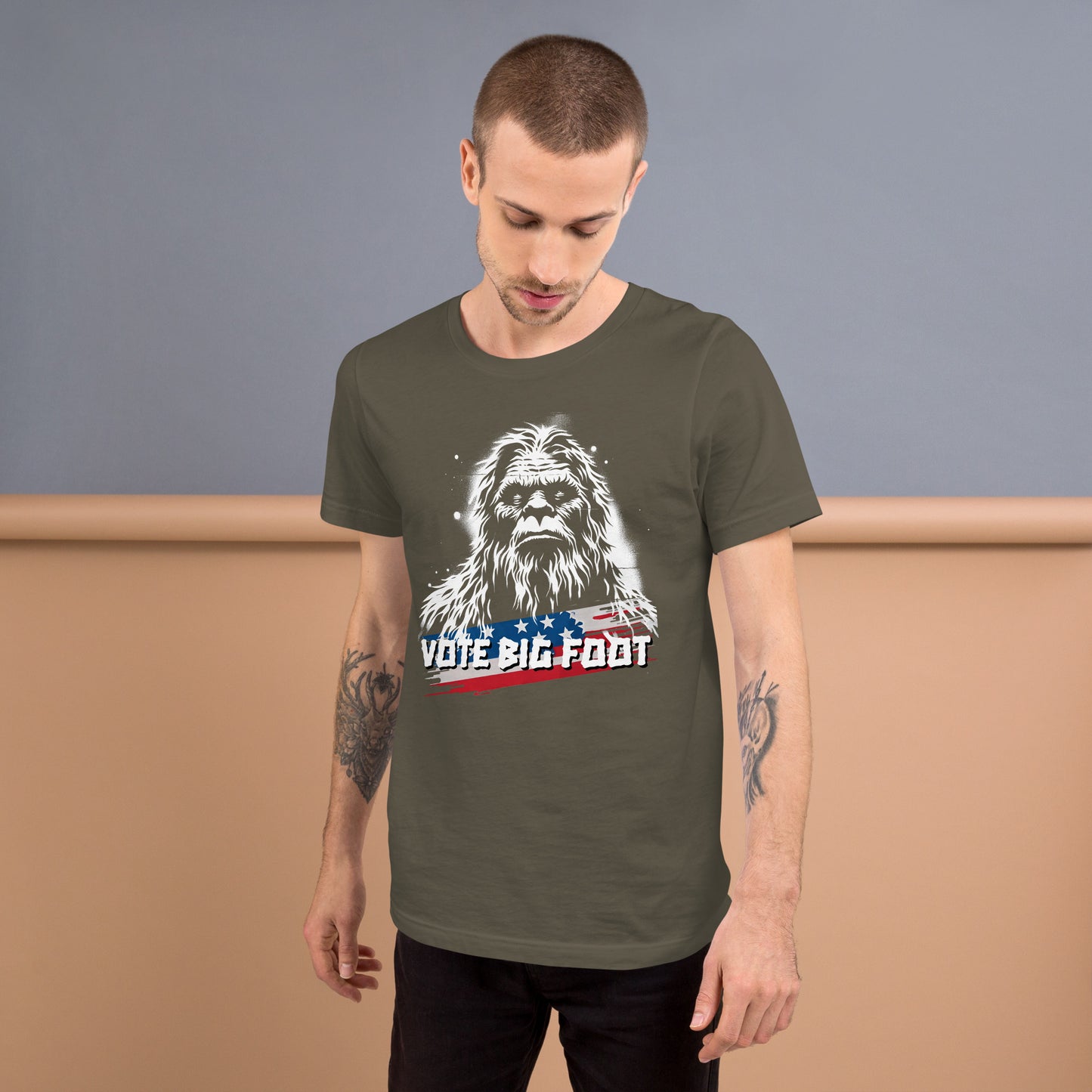 Sasquatch No. 3 - "VOTE BIG FOOT" - T-Shirt (unisex)