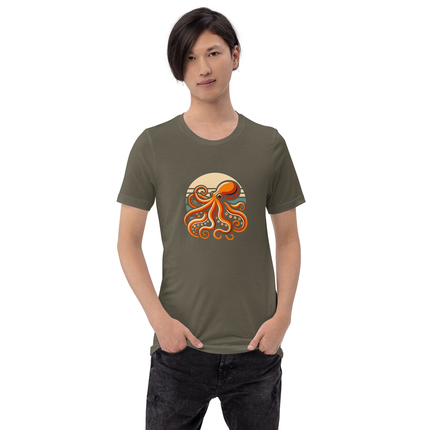 Awesome Orange Octopus No. 2 - t-shirt (unisex)