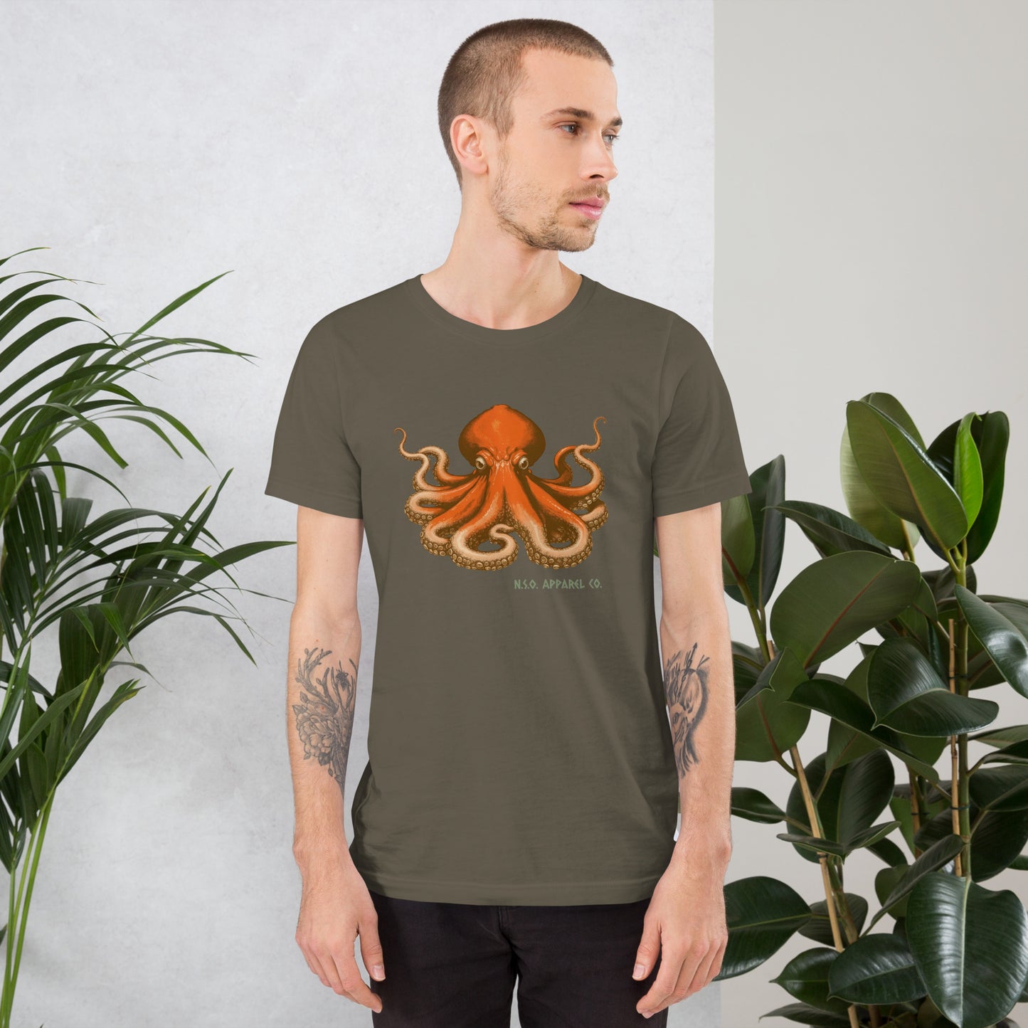 Awesome Orange Octopus No. 8 - t-shirt (unisex)