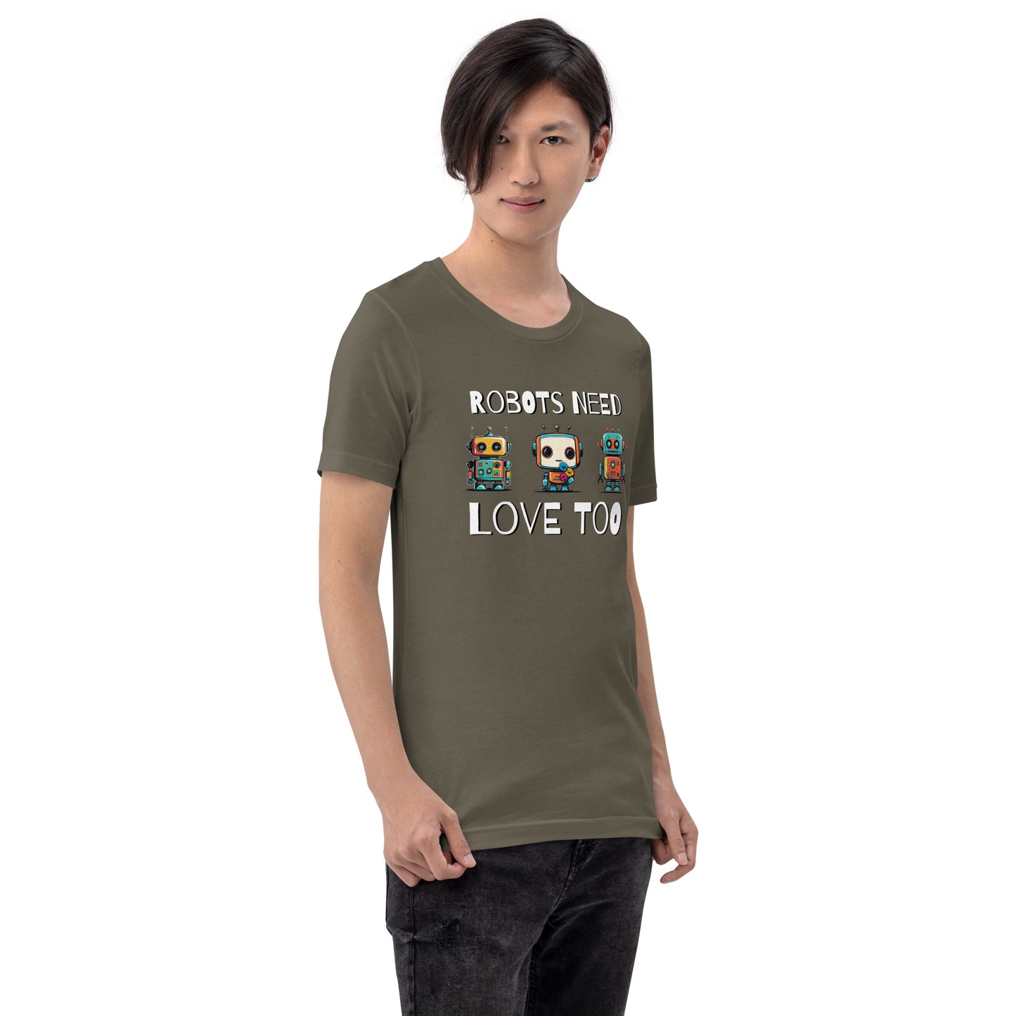 Robots Need Love Too No. 3 - Bella Canvas T-Shirt (Unisex)