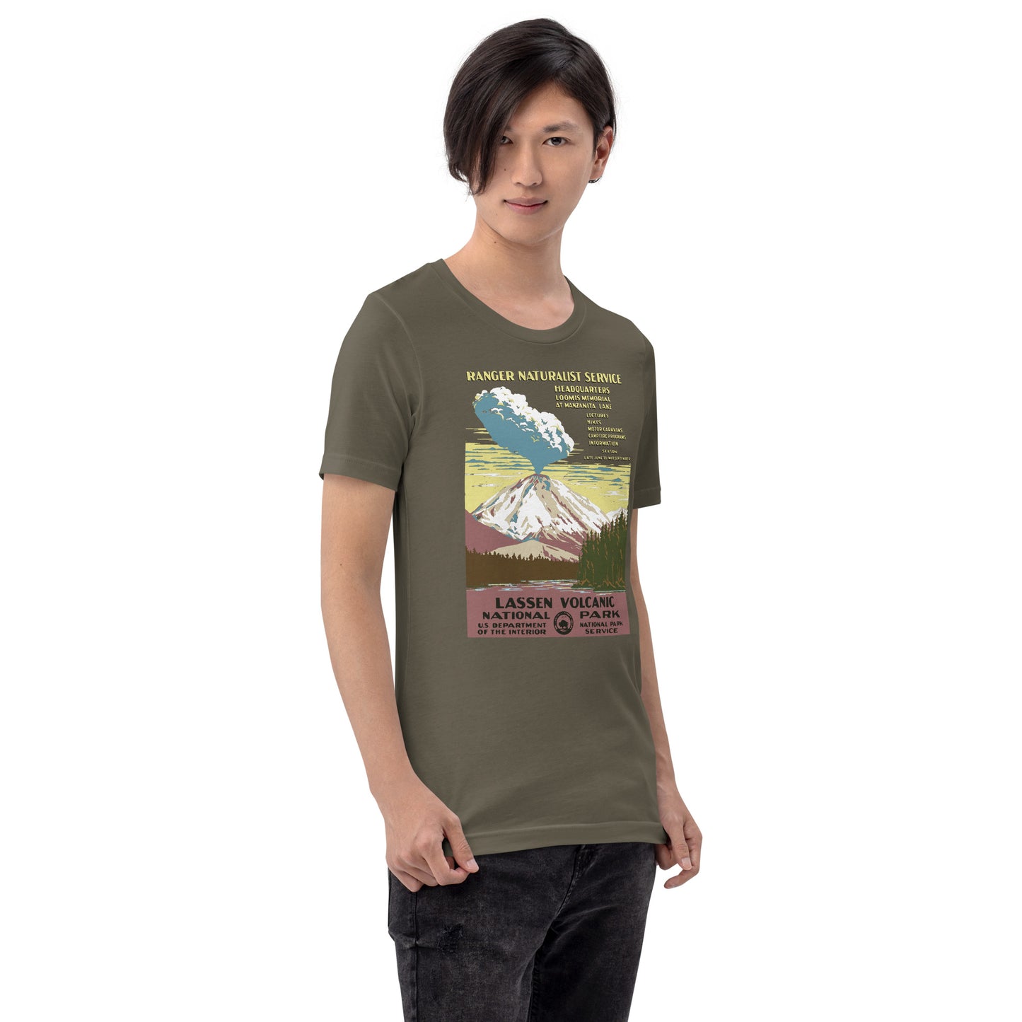 WPA National Park Collection - Lassen Volcanic National Park - Short sleeve t-shirt (unisex)