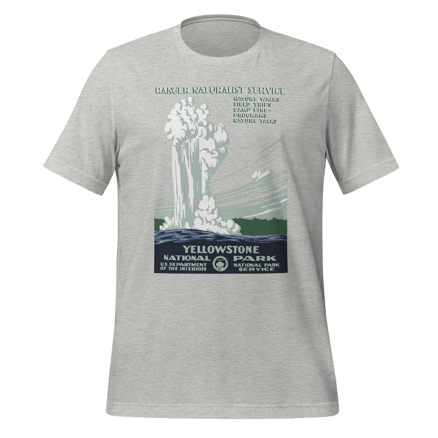 WPA National Park Collection - Yellowstone National Park - Short sleeve t-shirt (unisex)