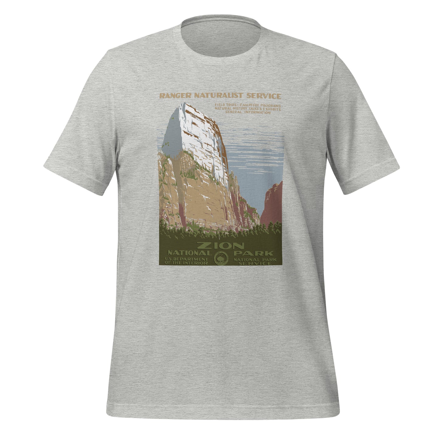 WPA National Park Collection - Zion National Park - Short sleeve t-shirt (unisex)