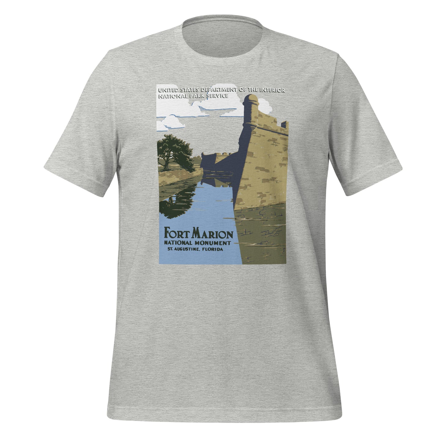 WPA National Park Collection - Fort Marion National Monument (Castillo de San Marcos) - unisex t-shirt