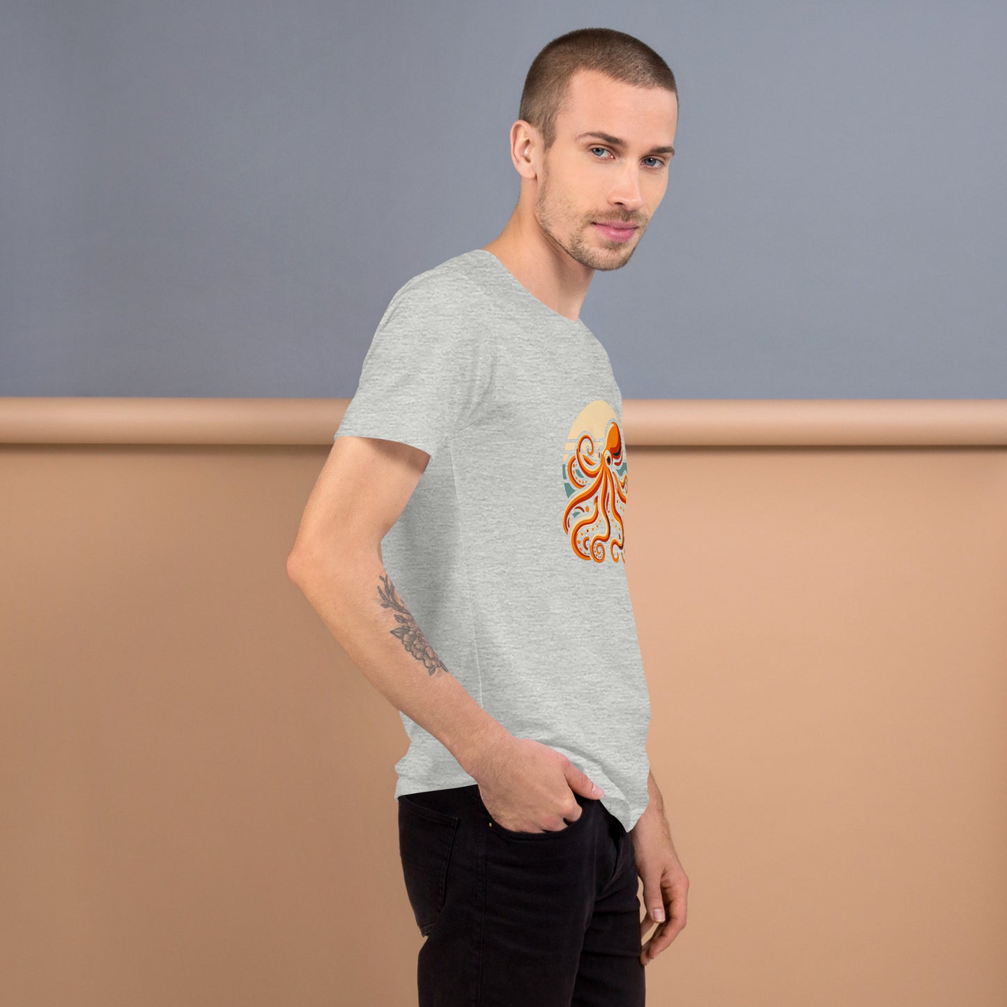 Awesome Orange Octopus No. 2 - t-shirt (unisex)