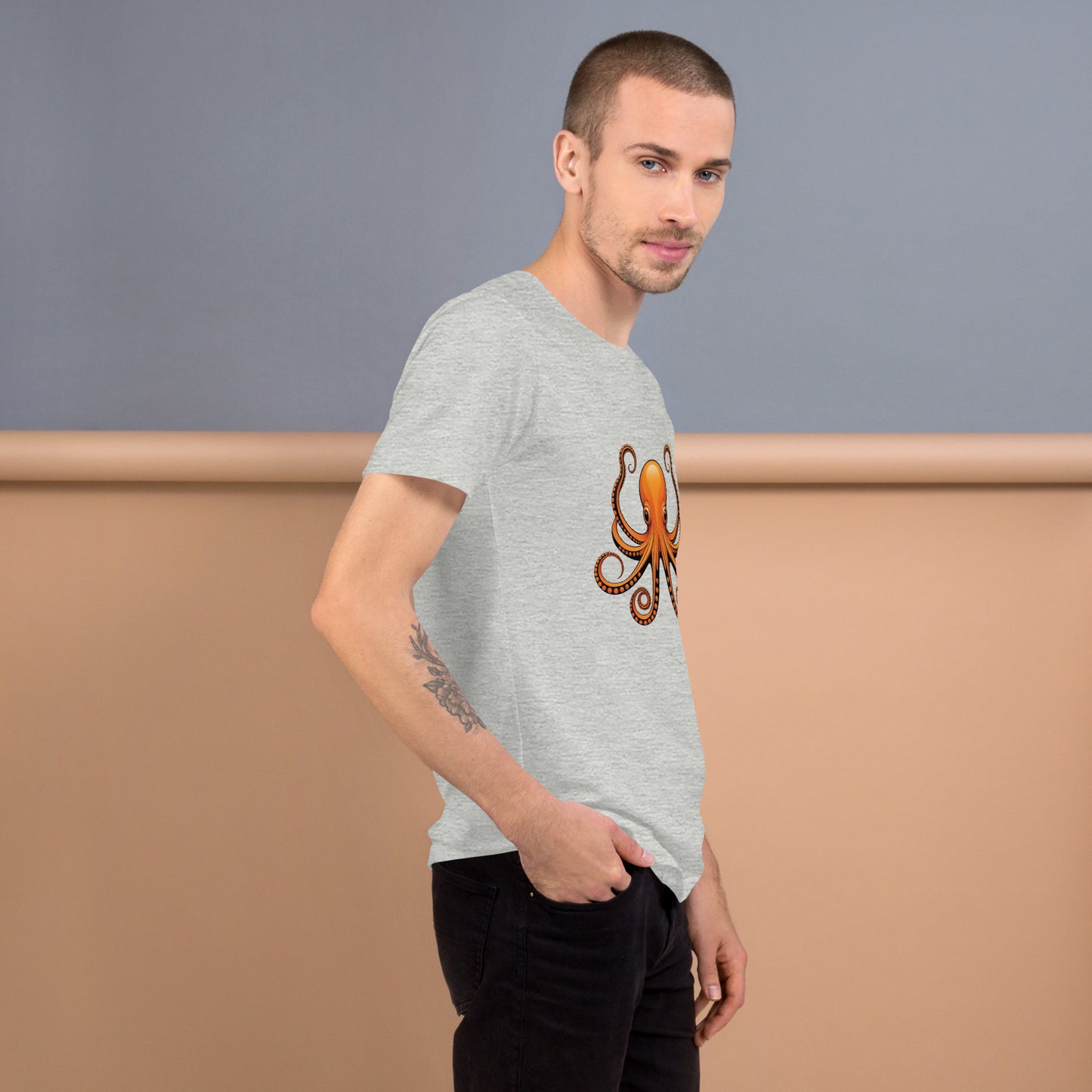 Awesome Orange Octopus No. 3 - t-shirt (unisex)