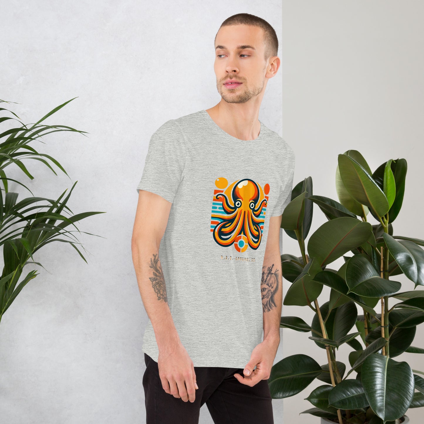 Awesome Orange Octopus No. 7 - t-shirt (unisex)