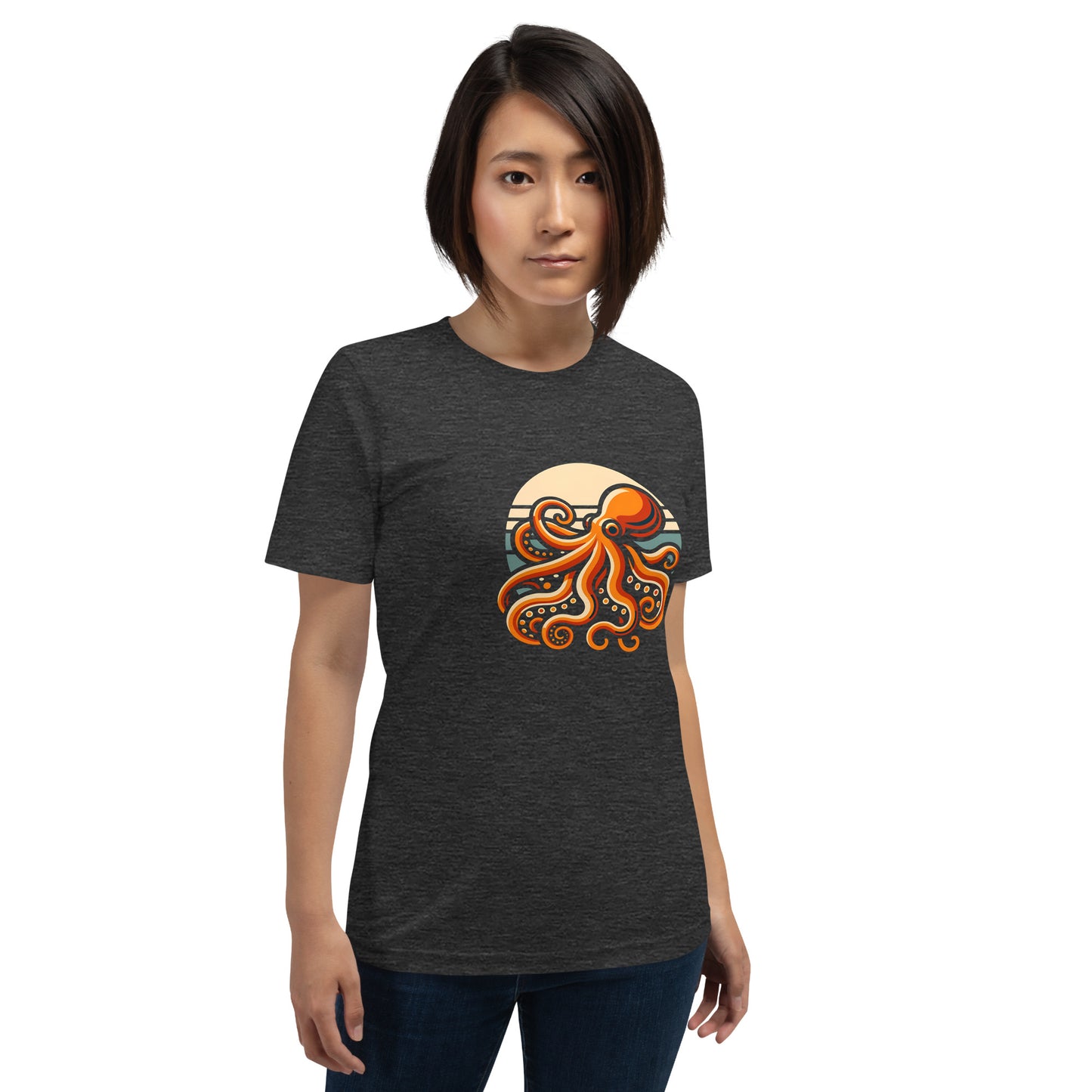 Awesome Orange Octopus No. 2 - t-shirt (unisex)