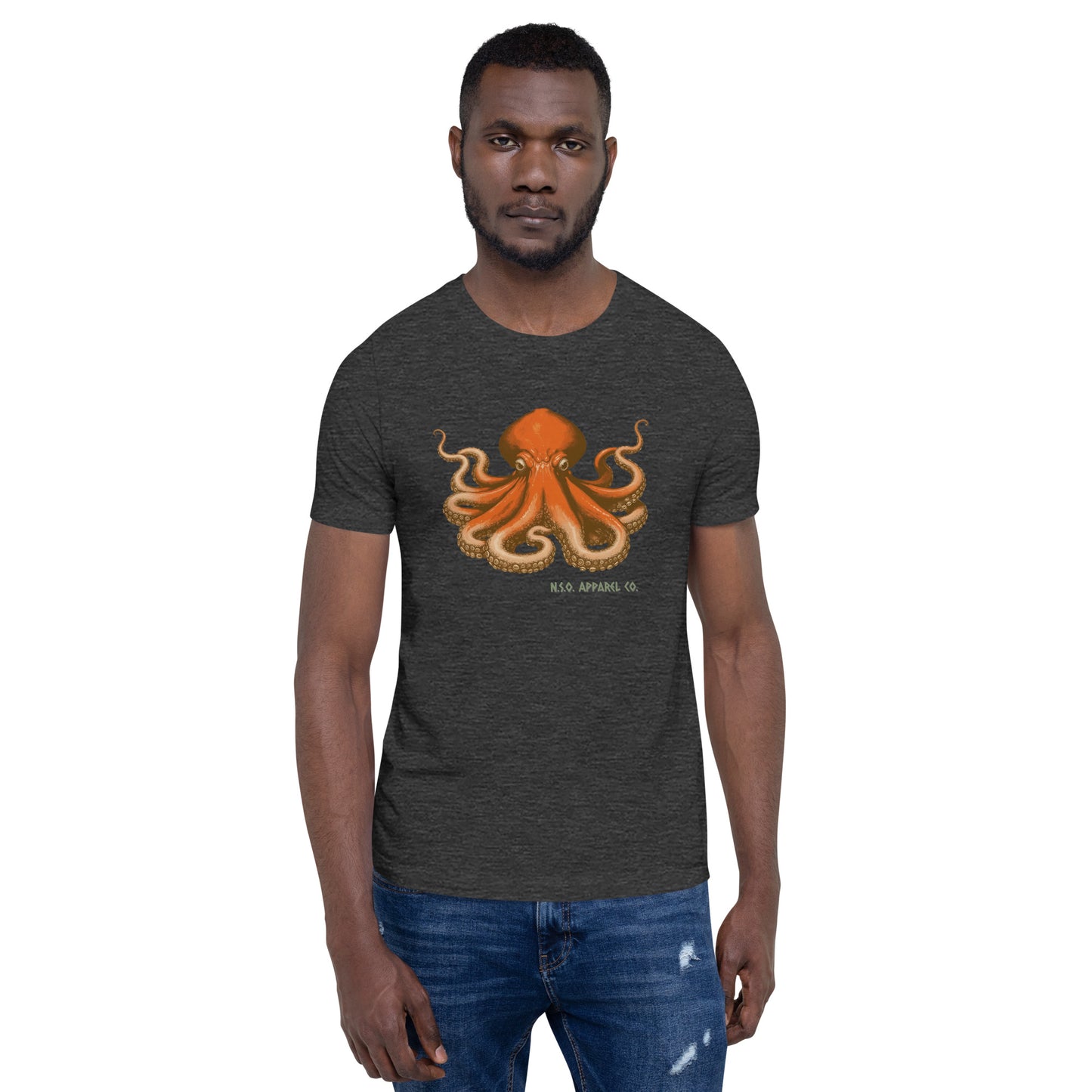 Awesome Orange Octopus No. 8 - t-shirt (unisex)