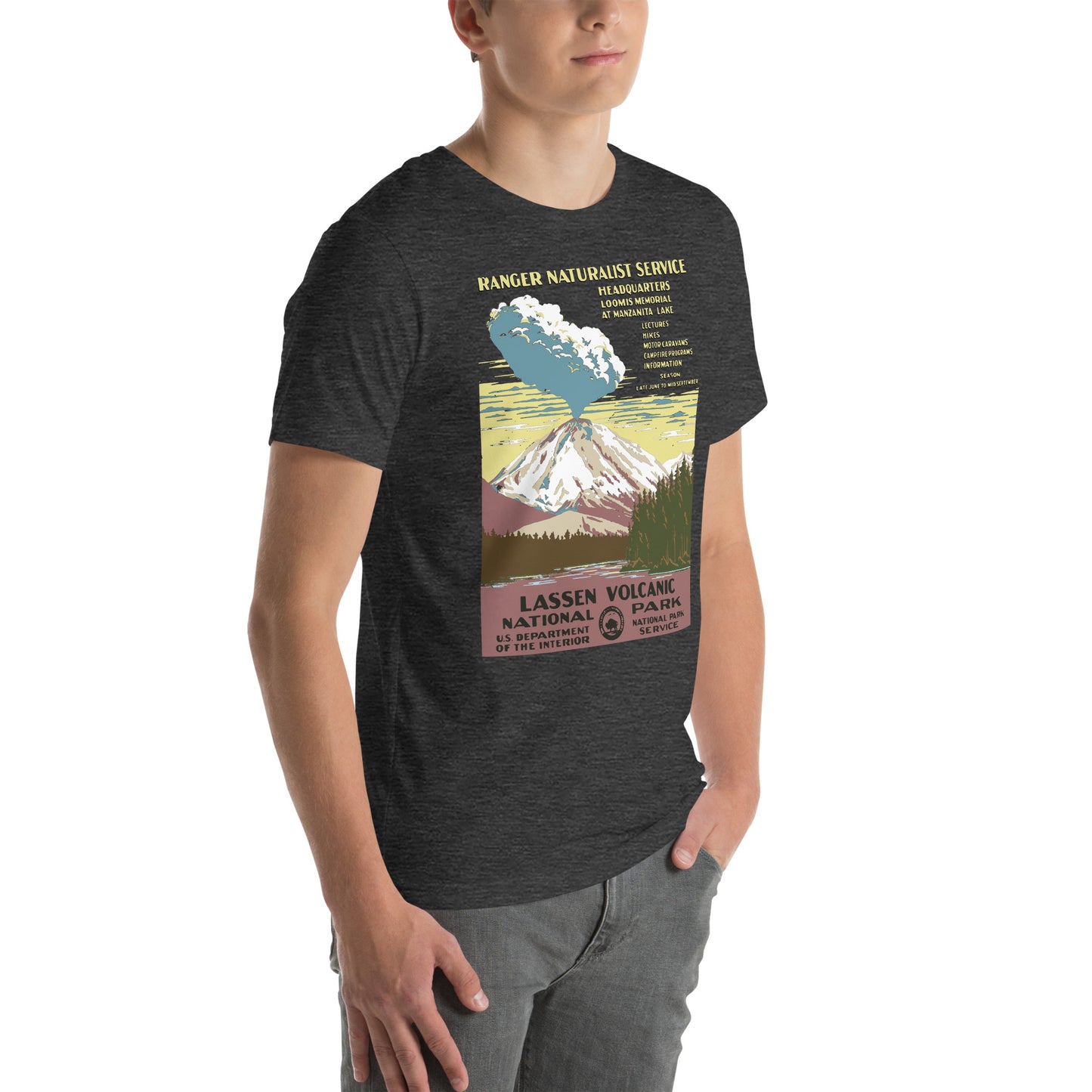 WPA National Park Collection - Lassen Volcanic National Park - Short sleeve t-shirt (unisex)