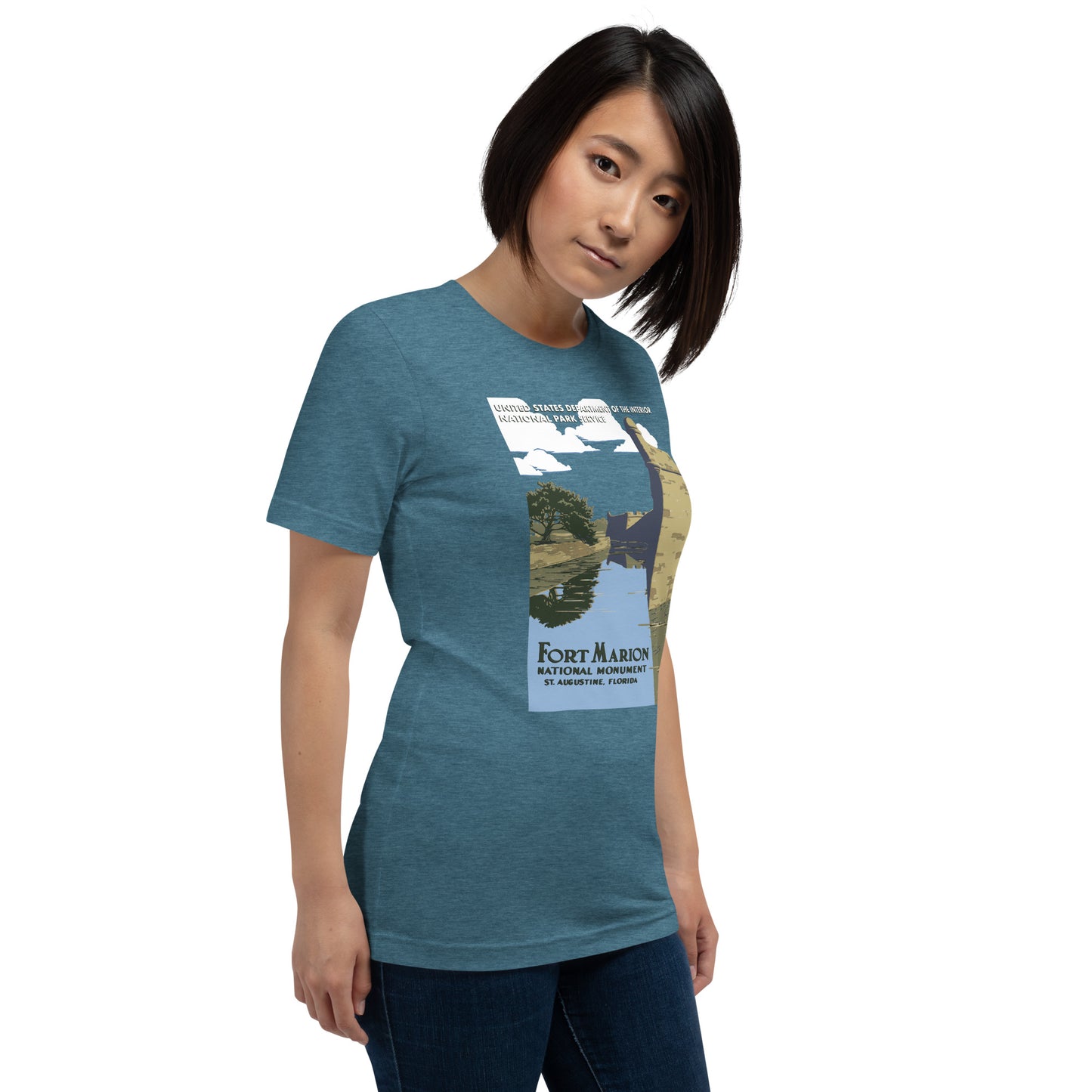 WPA National Park Collection - Fort Marion National Monument (Castillo de San Marcos) - unisex t-shirt