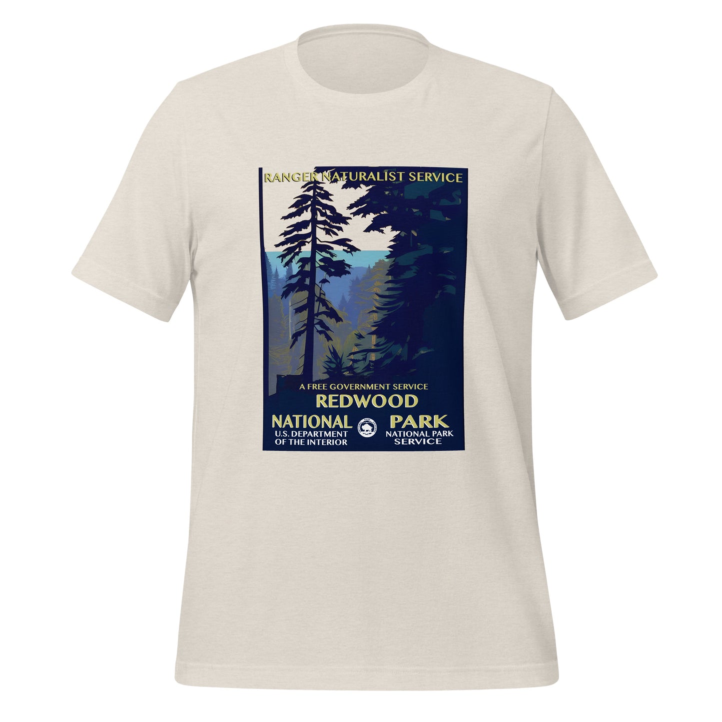 WPA National Parks Collection - Redwood National Park - t-shirt (unisex)