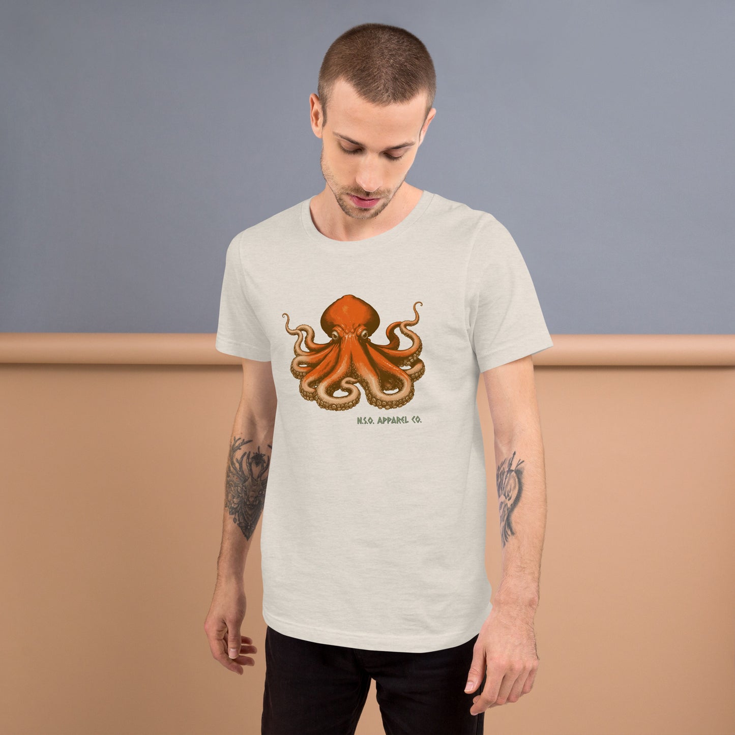 Awesome Orange Octopus No. 8 - t-shirt (unisex)