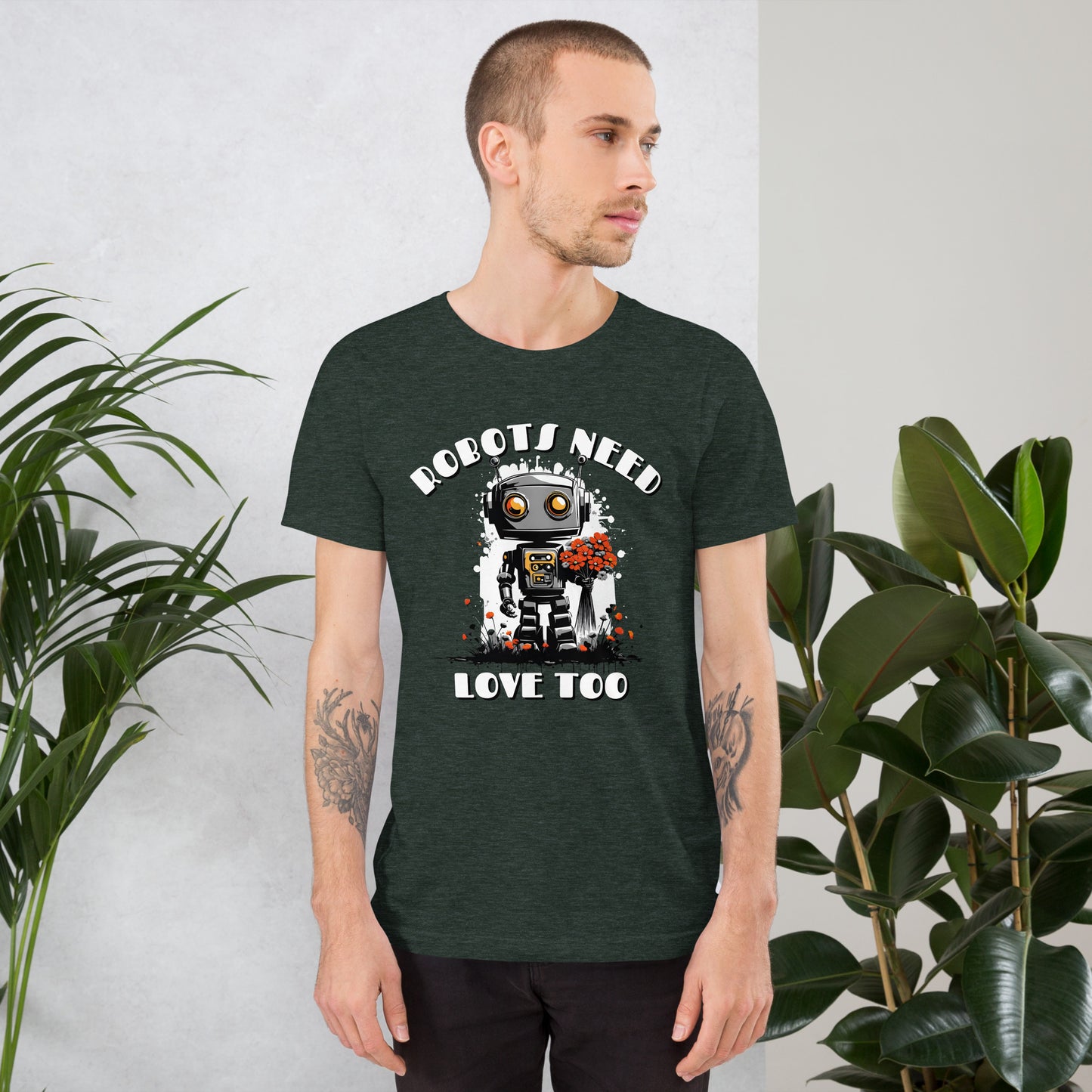 Robots Need Love Too No. 2 - Bella Canvas T-Shirt (Unisex)