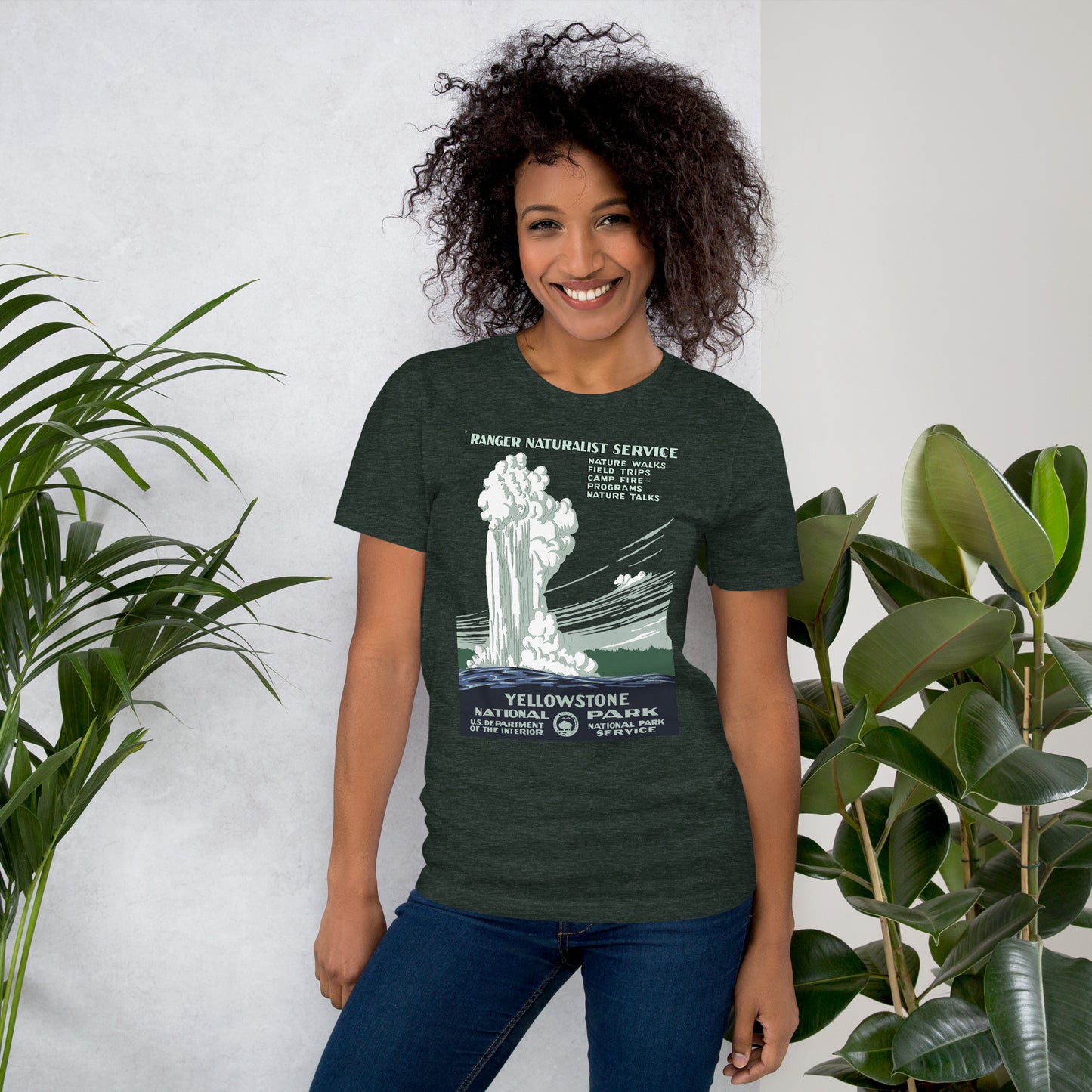 WPA National Park Collection - Yellowstone National Park - Short sleeve t-shirt (unisex)