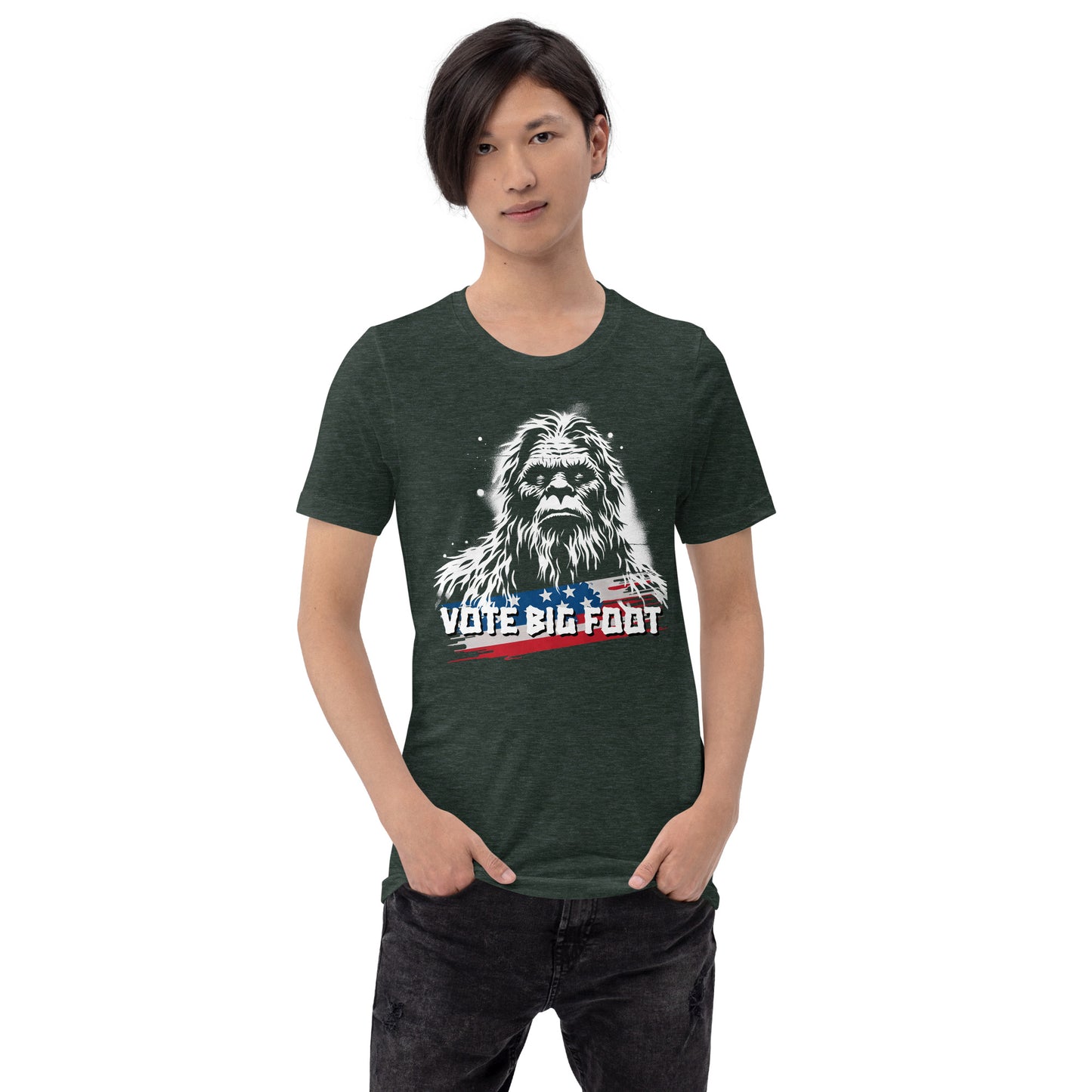 Sasquatch No. 3 - "VOTE BIG FOOT" - T-Shirt (unisex)