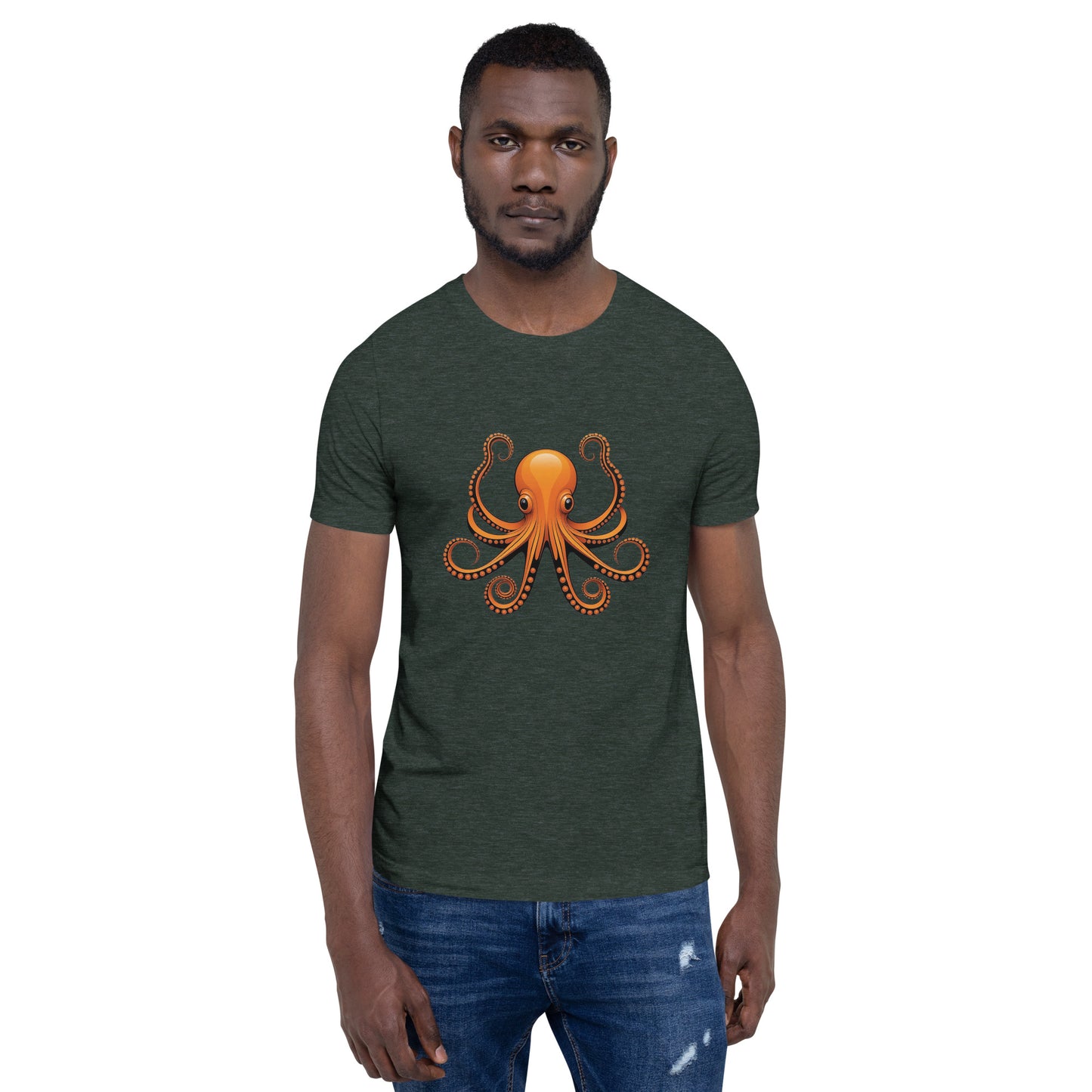 Awesome Orange Octopus No. 3 - t-shirt (unisex)