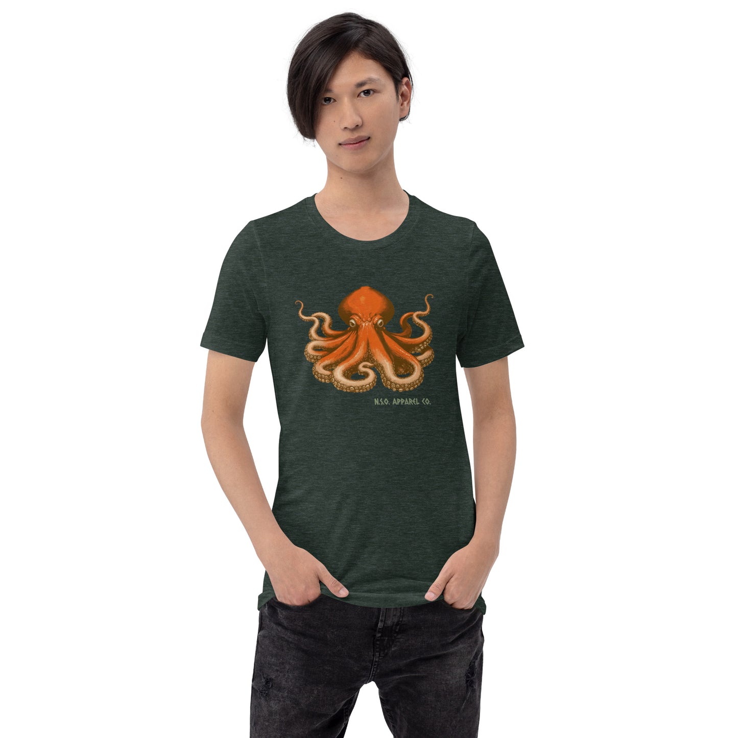 Awesome Orange Octopus No. 8 - t-shirt (unisex)