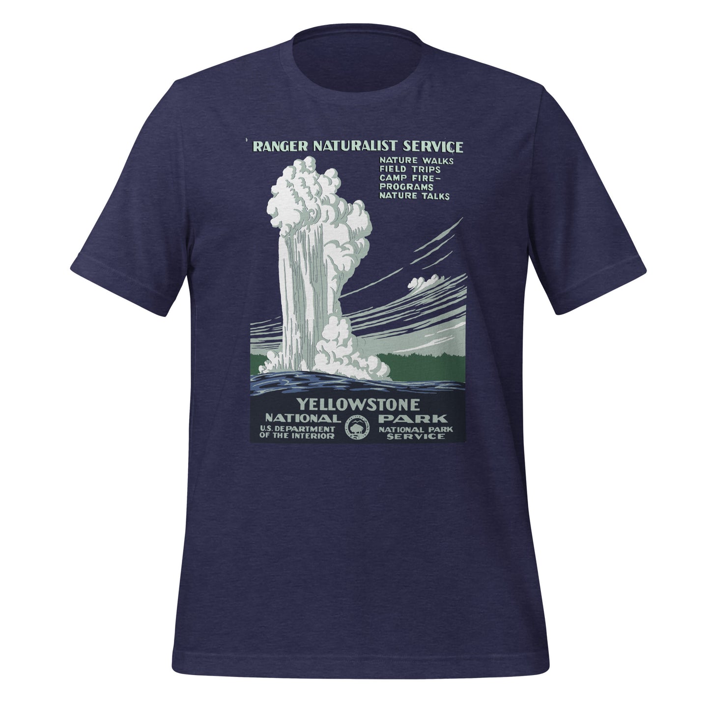 WPA National Park Collection - Yellowstone National Park - Short sleeve t-shirt (unisex)