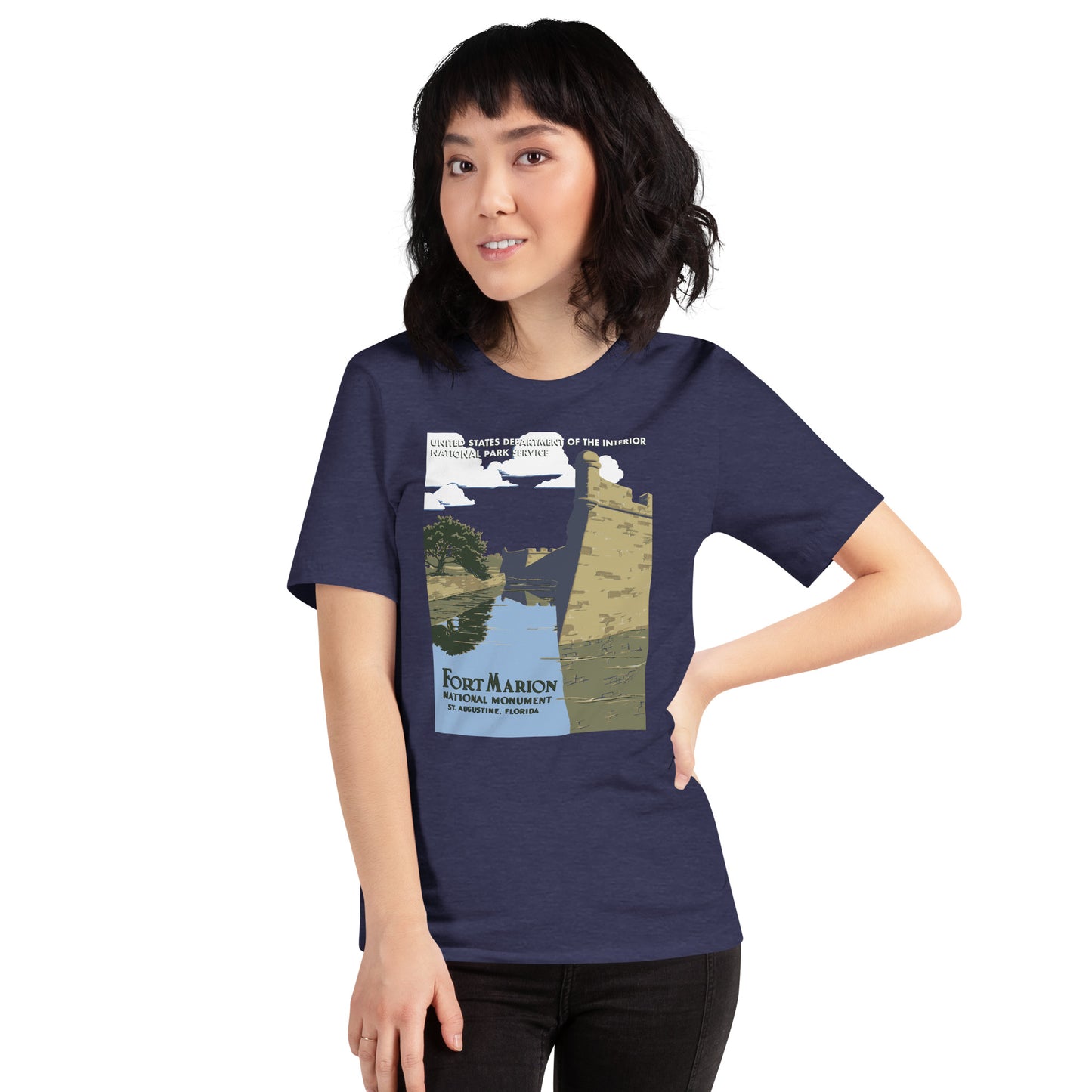 WPA National Park Collection - Fort Marion National Monument (Castillo de San Marcos) - unisex t-shirt