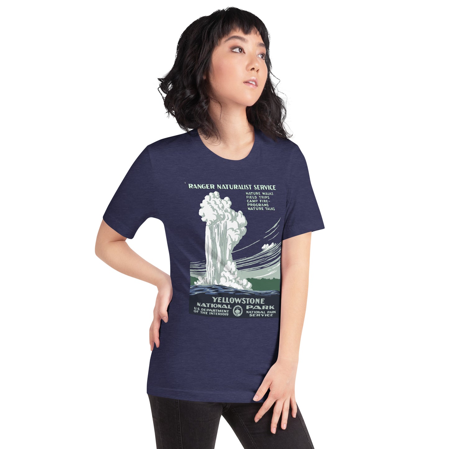 WPA National Park Collection - Yellowstone National Park - Short sleeve t-shirt (unisex)