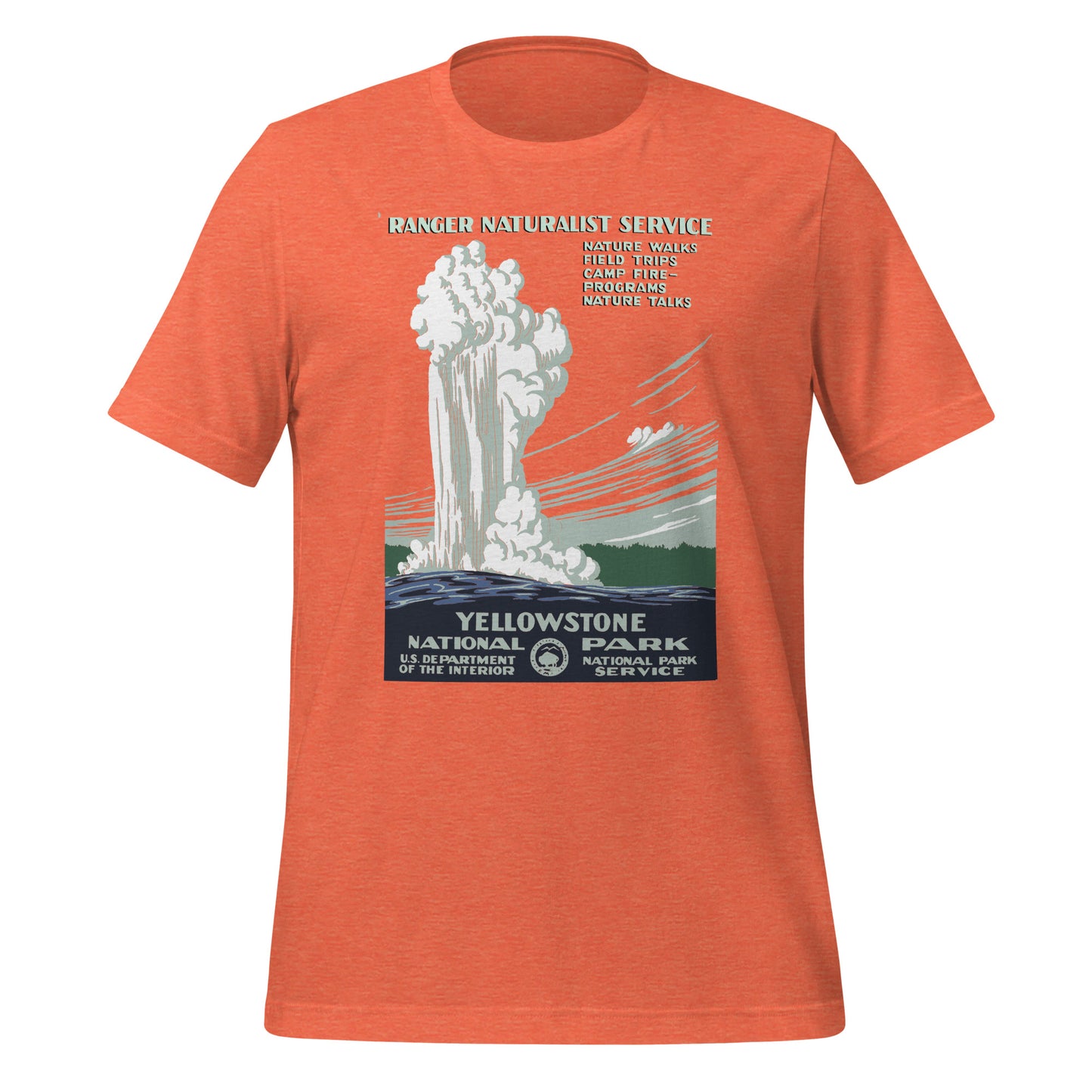 WPA National Park Collection - Yellowstone National Park - Short sleeve t-shirt (unisex)