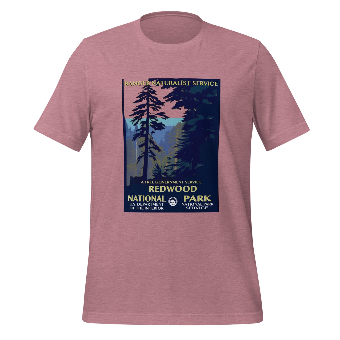 WPA National Parks Collection - Redwood National Park - t-shirt (unisex)