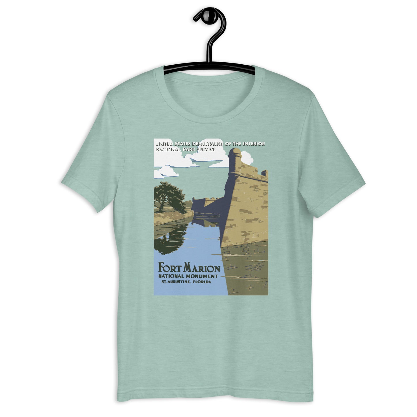 WPA National Park Collection - Fort Marion National Monument (Castillo de San Marcos) - unisex t-shirt