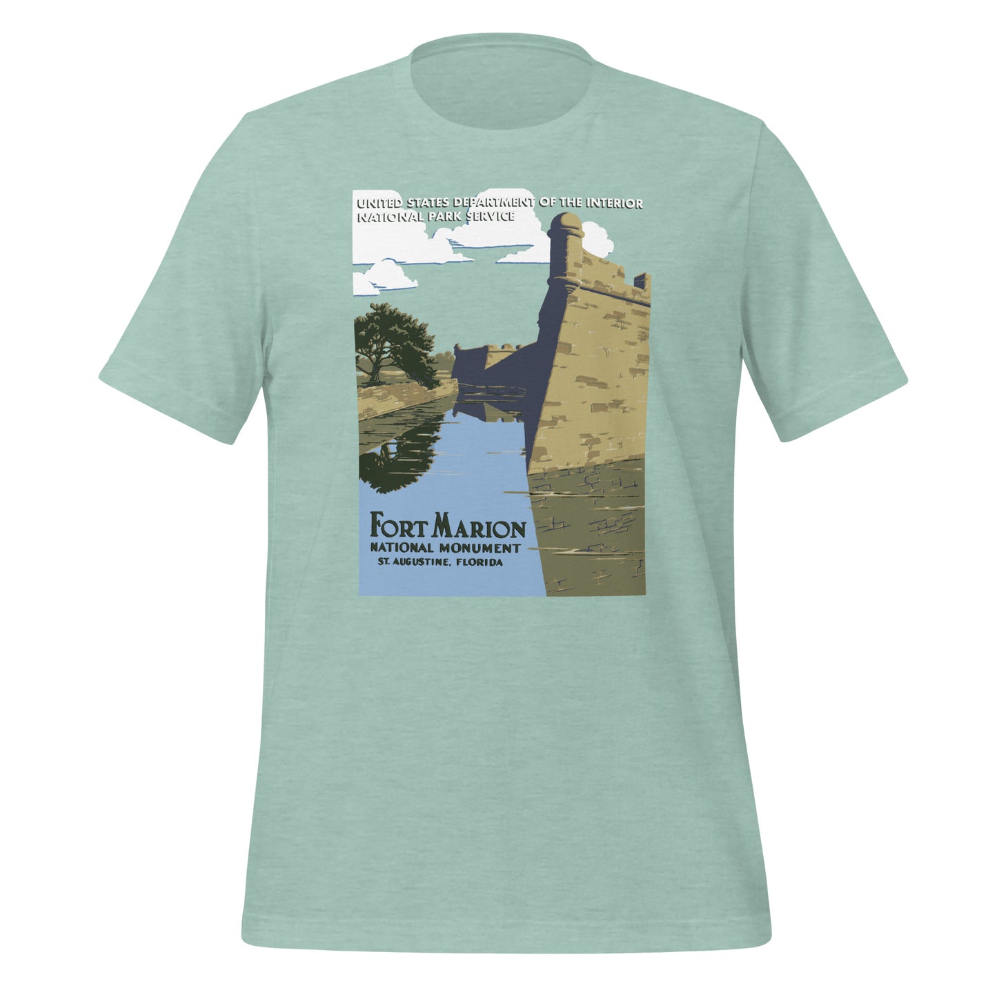 WPA National Park Collection - Fort Marion National Monument (Castillo de San Marcos) - unisex t-shirt