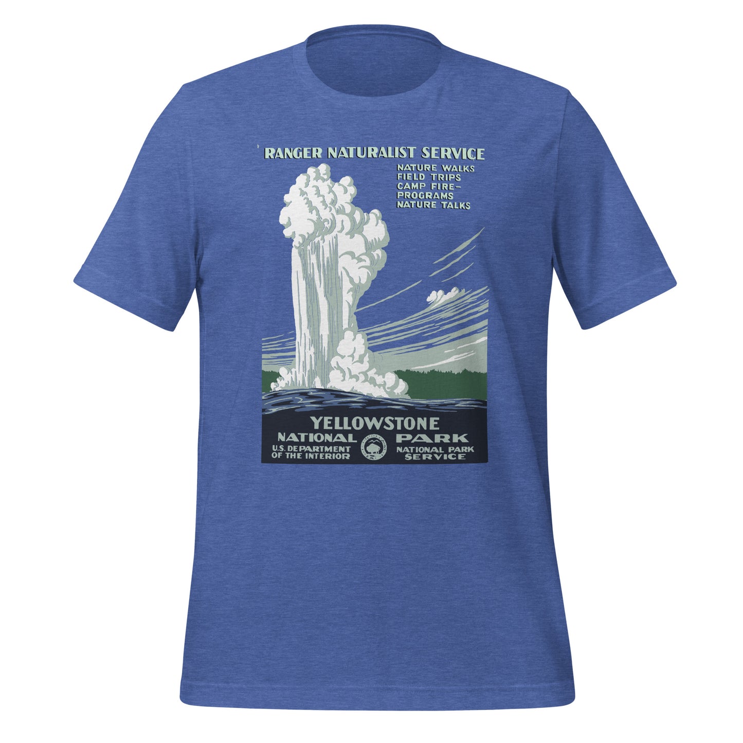 WPA National Park Collection - Yellowstone National Park - Short sleeve t-shirt (unisex)