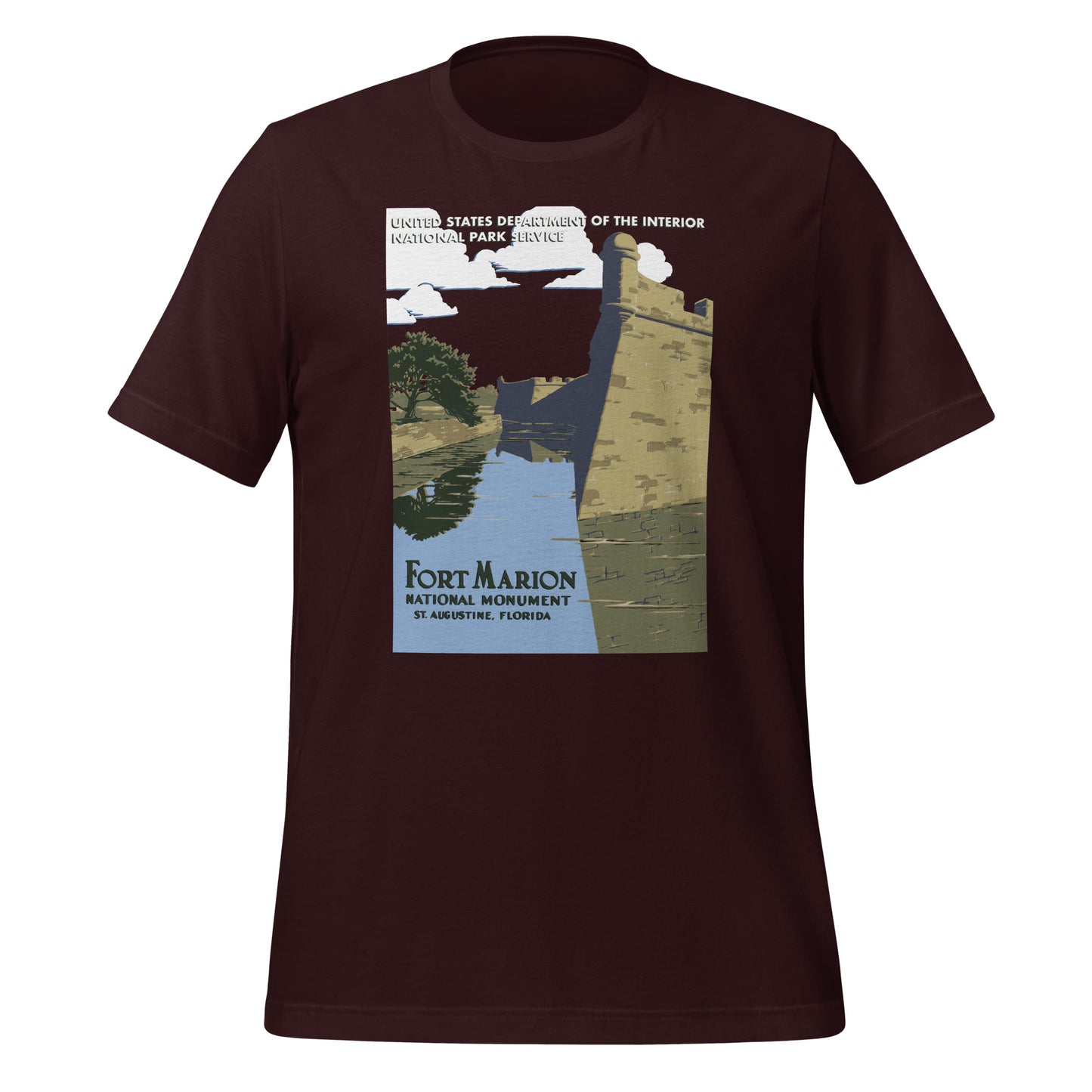 WPA National Park Collection - Fort Marion National Monument (Castillo de San Marcos) - unisex t-shirt