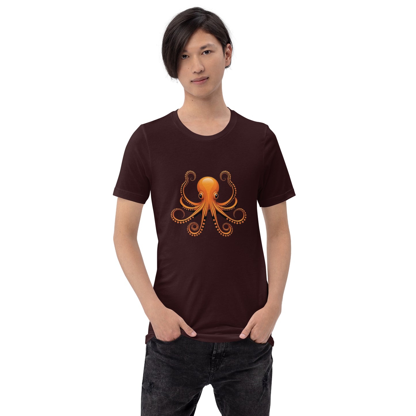 Awesome Orange Octopus No. 3 - t-shirt (unisex)