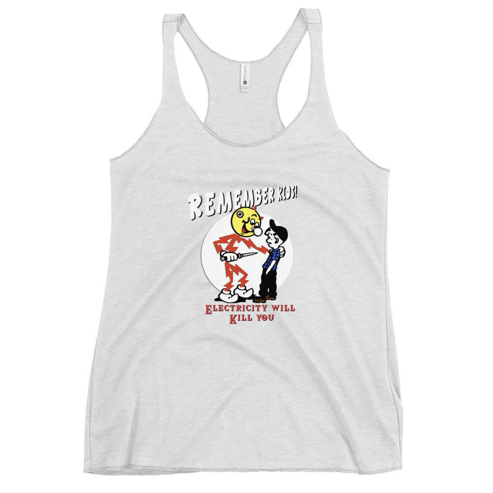 PSA Collection - Electricity will Kill You - Women's Racerback Tank