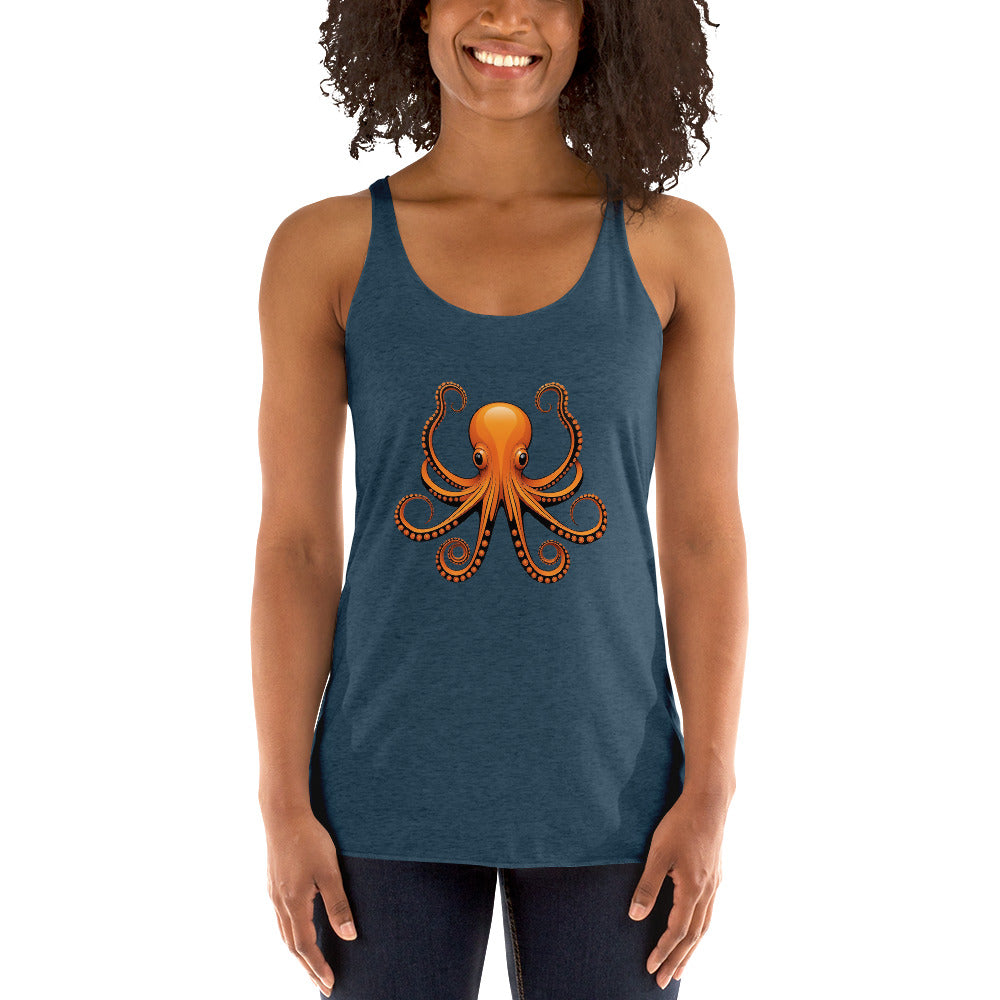 Awesome Orange Octopus No. 3 - Women's Racerback Tank