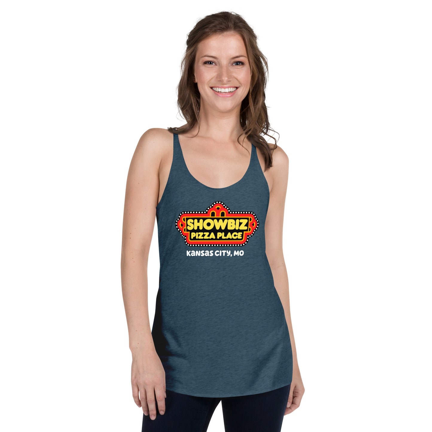 Forgotten Brands - Showbiz Pizza Place - Women's Racerback Tank