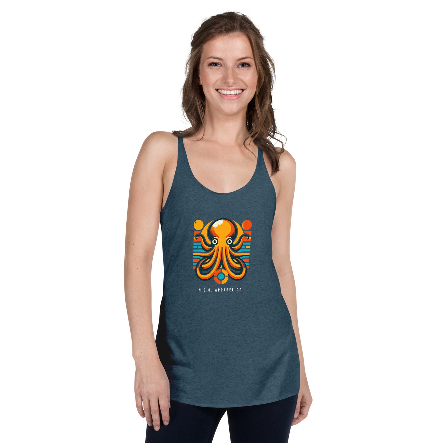 Awesome Orange Octopus No. 7 - Women's Racerback Tank