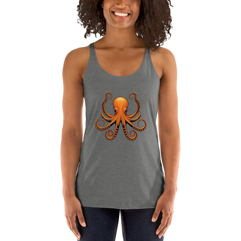 Awesome Orange Octopus No. 3 - Women's Racerback Tank