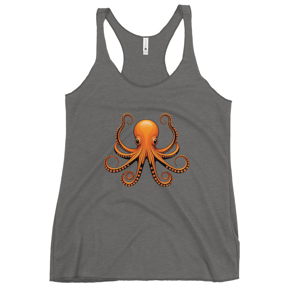 Awesome Orange Octopus No. 3 - Women's Racerback Tank