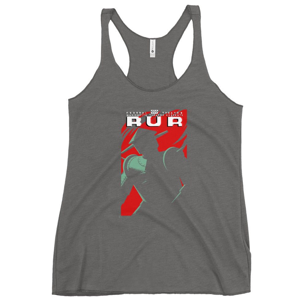 WPA Artwork - Rosssum's Universal Robots (RUR) - Women's Racerback Tank