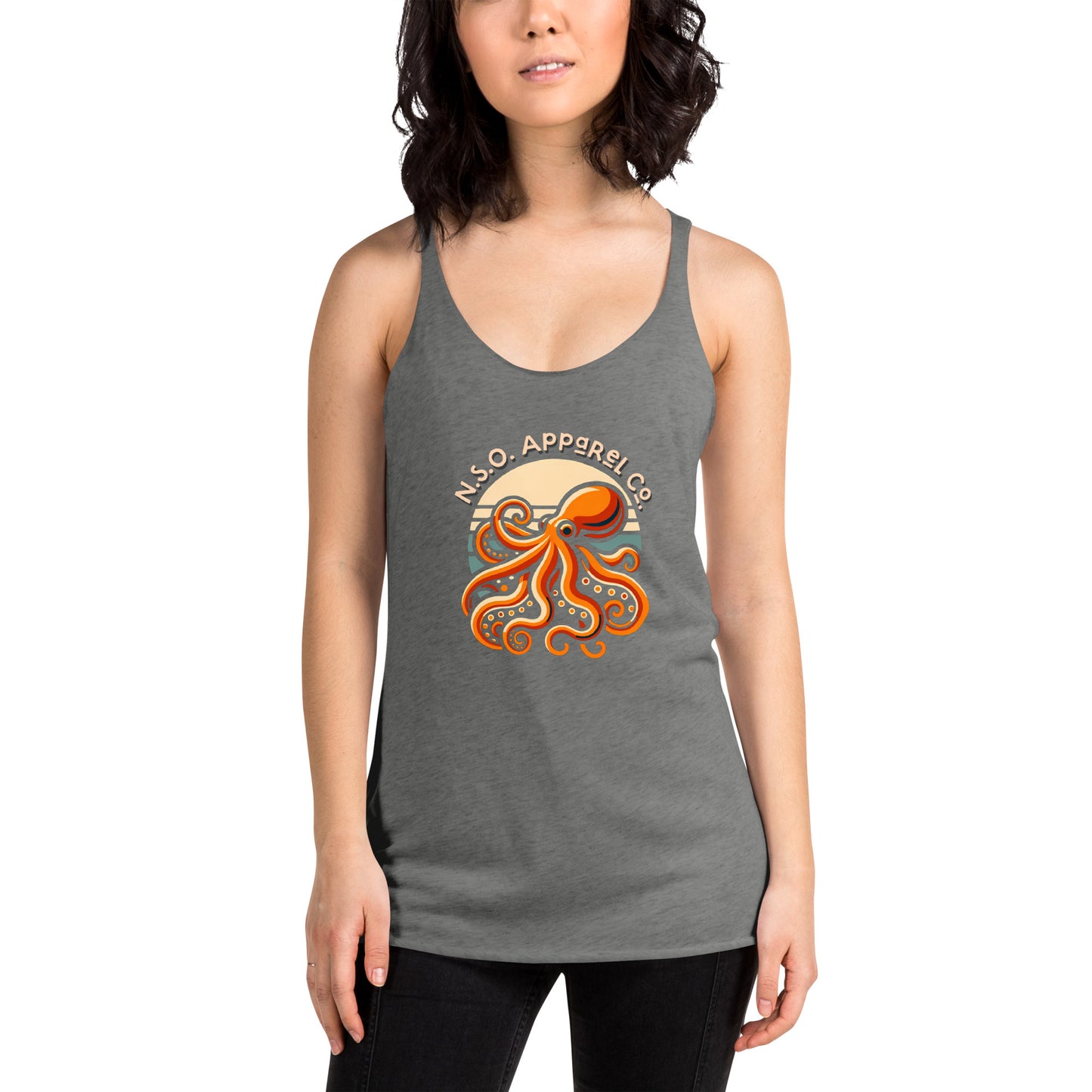 Awesome Orange Octopus No. 2 - Women's Racerback Tank