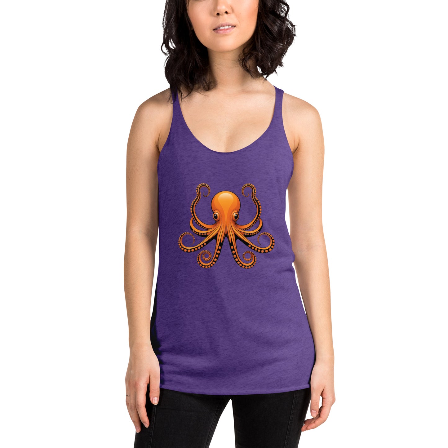 Awesome Orange Octopus No. 3 - Women's Racerback Tank