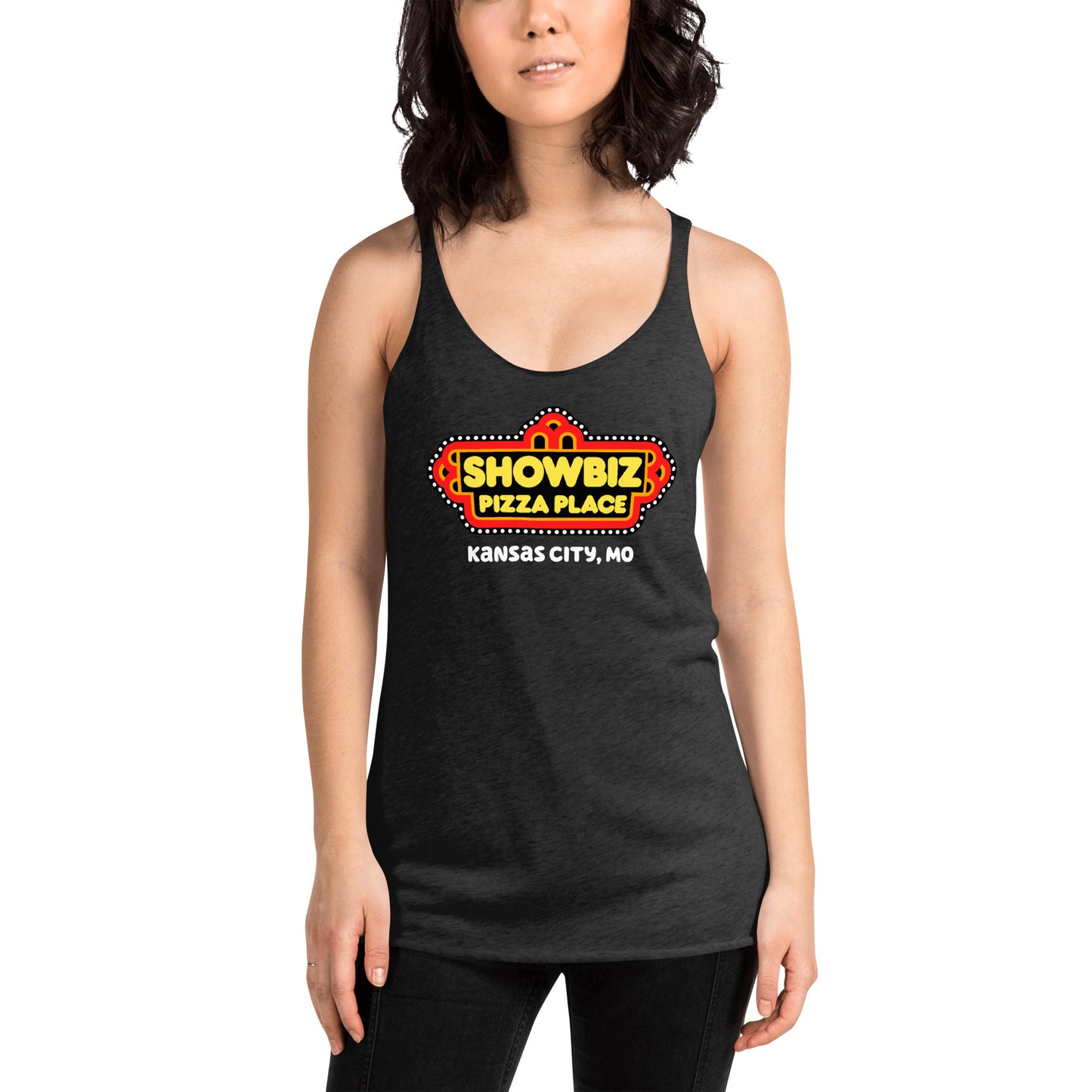 Forgotten Brands - Showbiz Pizza Place - Women's Racerback Tank