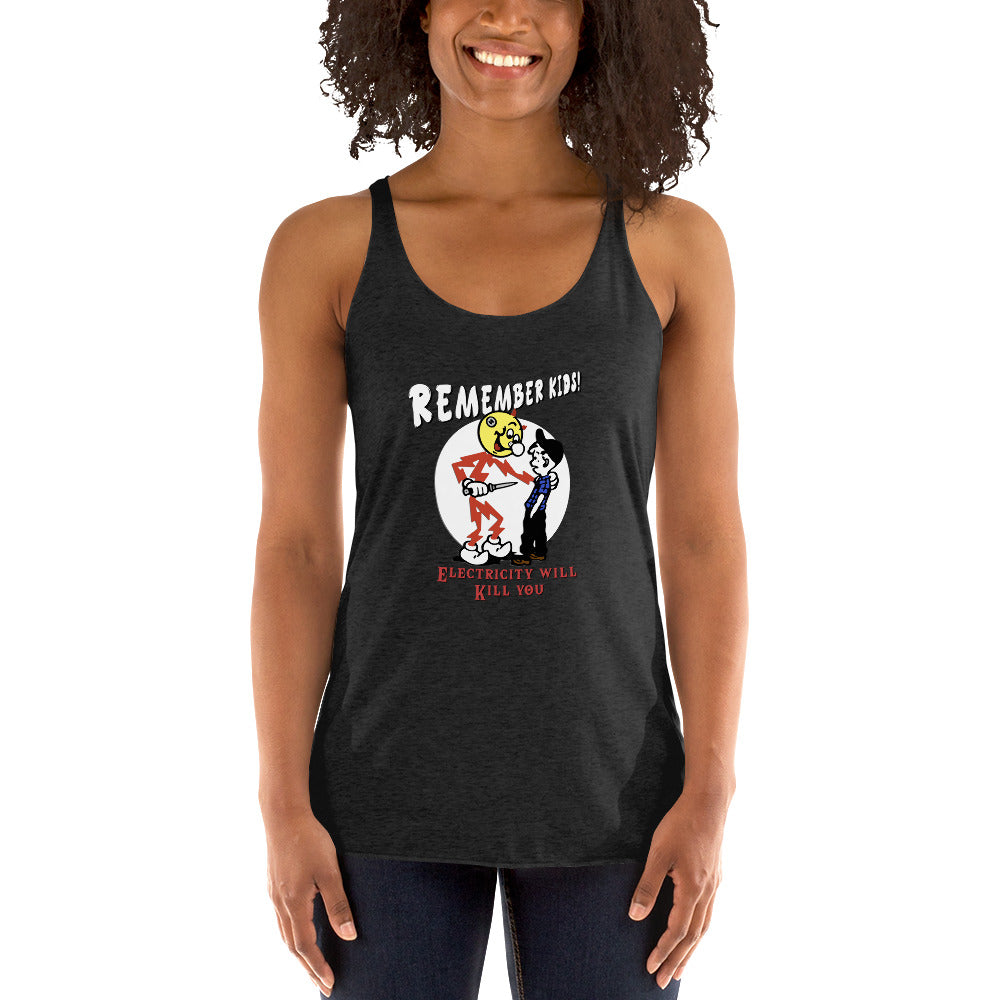 PSA Collection - Electricity will Kill You - Women's Racerback Tank