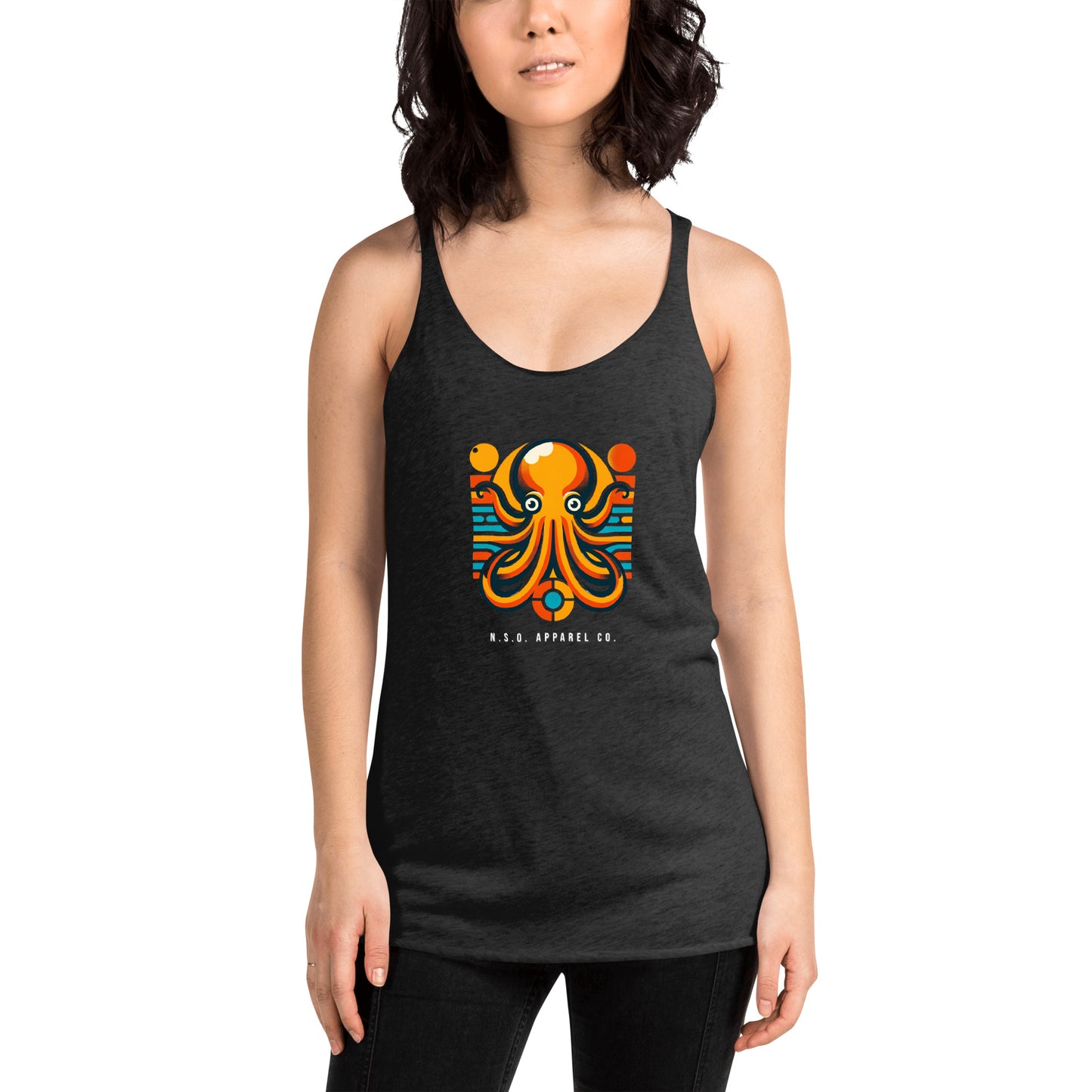 Awesome Orange Octopus No. 7 - Women's Racerback Tank