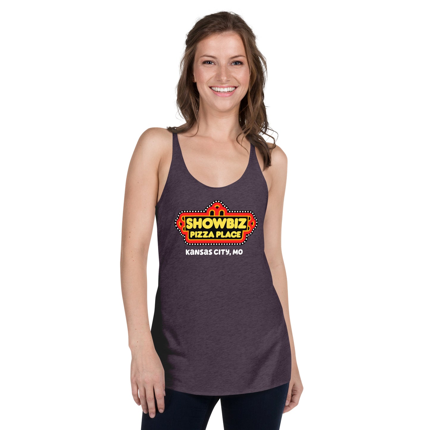 Forgotten Brands - Showbiz Pizza Place - Women's Racerback Tank