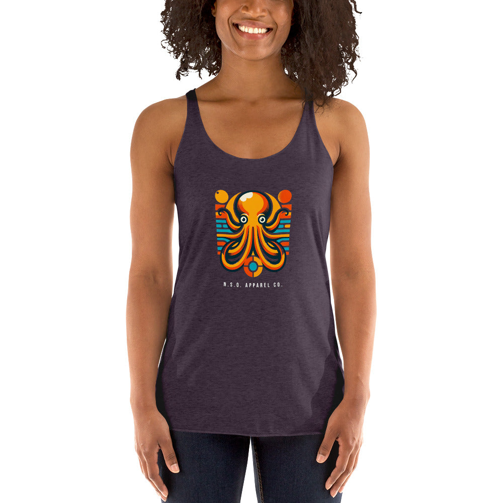 Awesome Orange Octopus No. 7 - Women's Racerback Tank