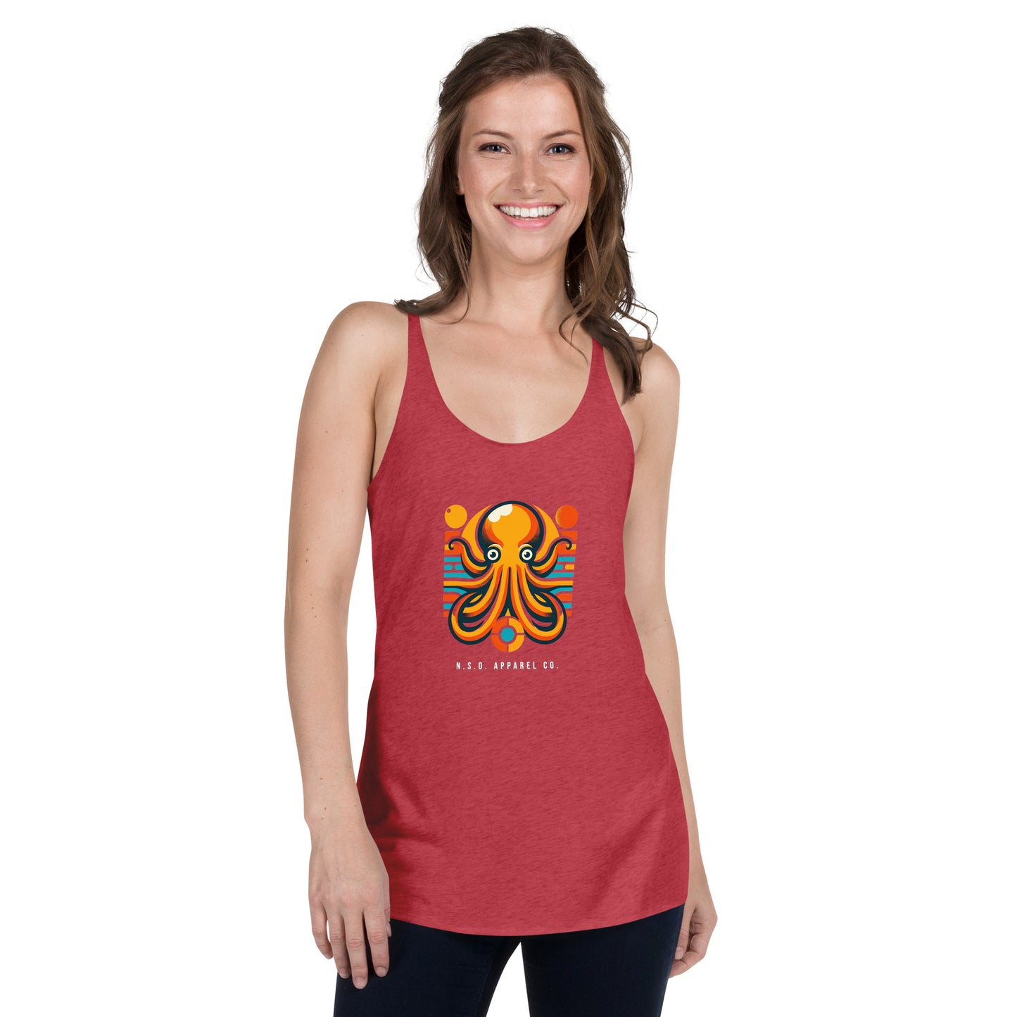 Awesome Orange Octopus No. 7 - Women's Racerback Tank