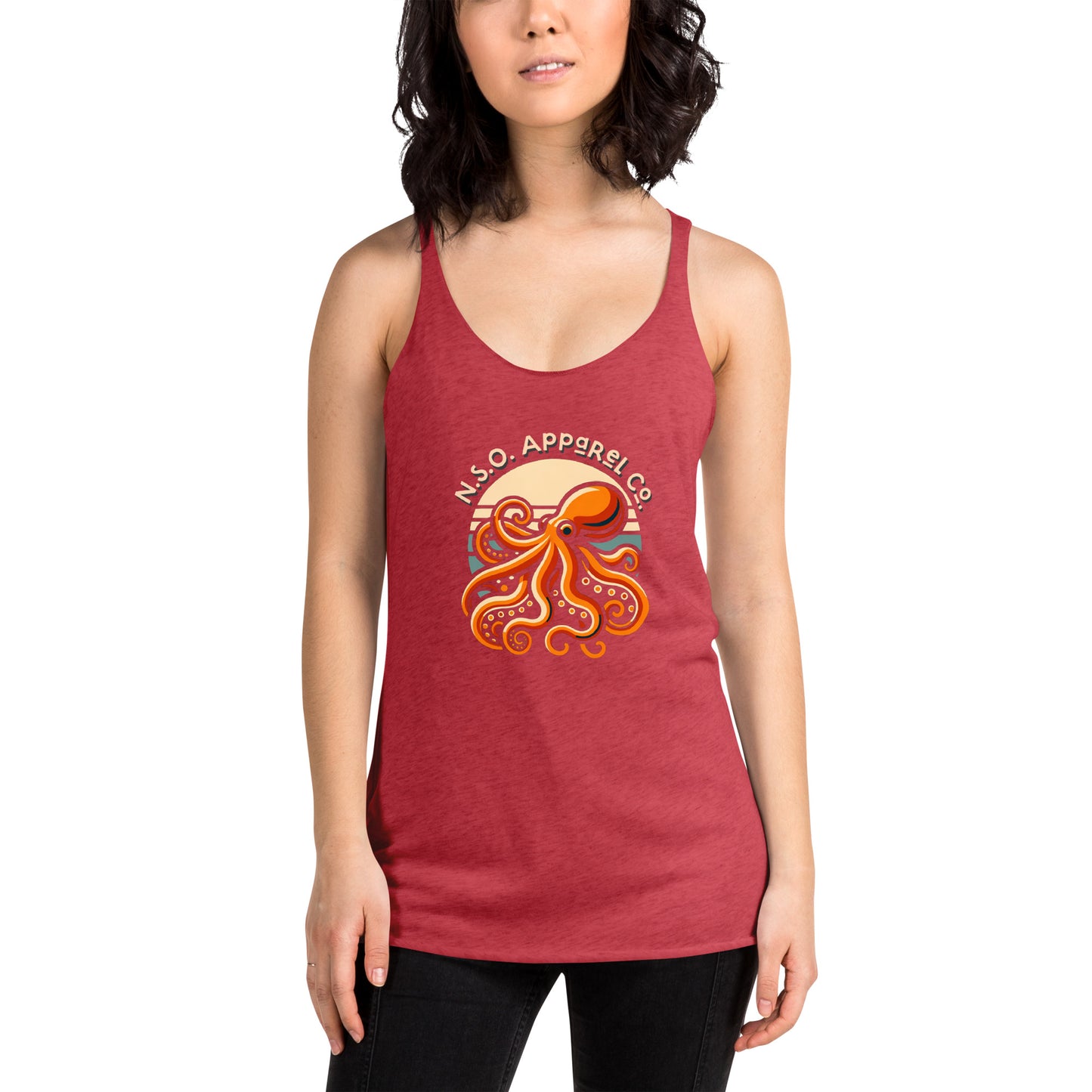 Awesome Orange Octopus No. 2 - Women's Racerback Tank