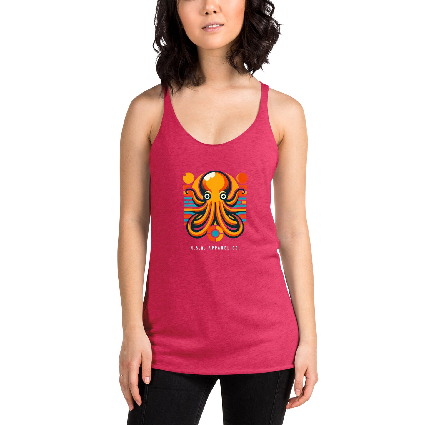 Awesome Orange Octopus No. 7 - Women's Racerback Tank