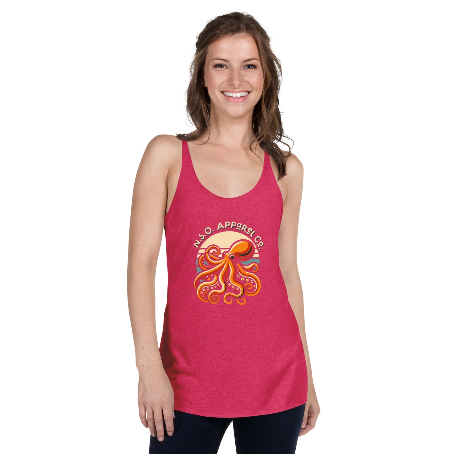 Awesome Orange Octopus No. 2 - Women's Racerback Tank